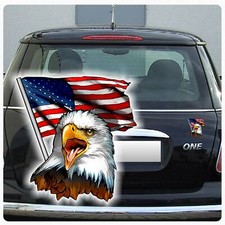 Weißkopfseeadler Eagle Auto Aufkleber Adler Amerika Flagge USA Seeadler DA1011 S