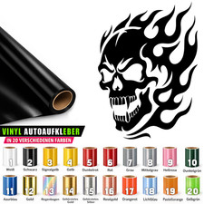 Totenkopf Flammen Aufkleber