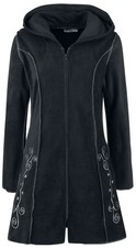 Innocent Kapuzenjacke Damen Embroidered Fleece Hood schwarz Gothic, Mittelalter