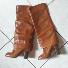 Chloé Stiefel, Stulpen, Gr. 38, cognakbraunes Kalbsleder,sehr gepflegt m. Beutel