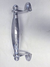 STOSSGRIFF,Messing,Stil,Stangengriff,Haustürgriff,Messinggriff,verkröpft,CHROM