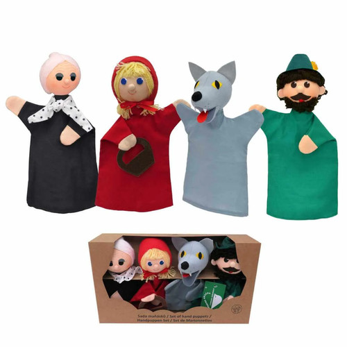 Handpuppen set rotkäppchen - set,