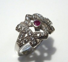 Vintage 14 Karat Weißgold