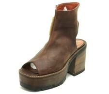 371 Stiefelette Plateau Tower Gothic London Leder Rockabilly Heels Buffalo 40