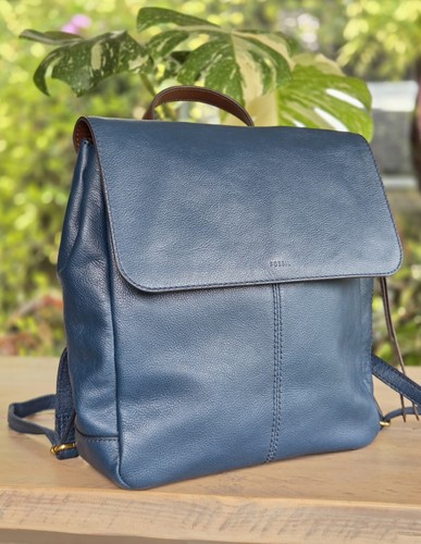 Fossil blue tan leather - fossil,