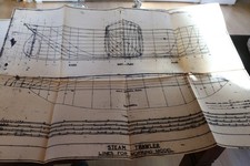 toller alter Modellbauplan 