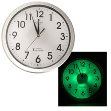 Funk-Wanduhr mit Zifferblatt-Beleuchtung & Lichtsensor Uhr Wohnung Schlafzimmer