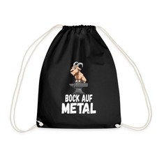 Bock auf Metal Lustiger Spruch Heavy Metal Hard Rock Turnbeutel