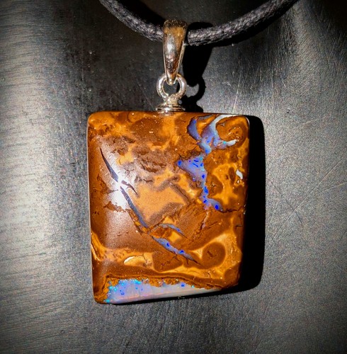 Boulderopal anhänger 8ct - boulderopal,