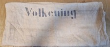 Sehr schöner alter Leinen Sack Handgewebt um 1900 Beschriftet 0,67m x 1,24m