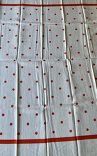 Vintage alte Tischdecke Punkte