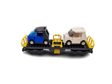 Lego® Eisenbahn Waggon 9V RC TRAIN 7939 Autoladewaggon Autos WAGON ZUG