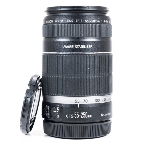 Canon 250mm is ef - 55-250mm, f4-5.6