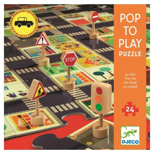 Djeco bodenpuzzle die stadt - djeco,