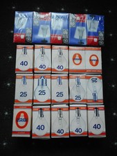 20 unterschiedliche Glühbirnen von 25W - 60W, E27/E14 matt und klar, Osram + GE