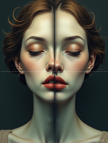 Poster portrait visage - poster,