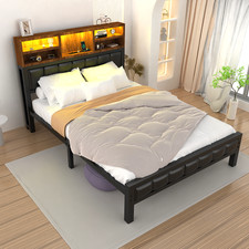 Metallbett Bettgestell 90x200 cm Einzelbett Gästebett Bettrahmen mit Lattenrost