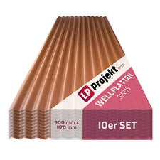 Wellplatte Kupfer 90x117 cm -