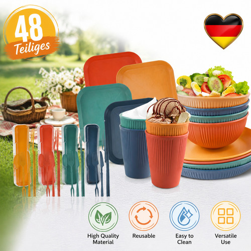 Teiliges camping besteckset - 48,