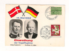 Postkarte Einweihung Vogelfluglinie 1963 Ganzsache Stempel Puttgarden H.Lübke