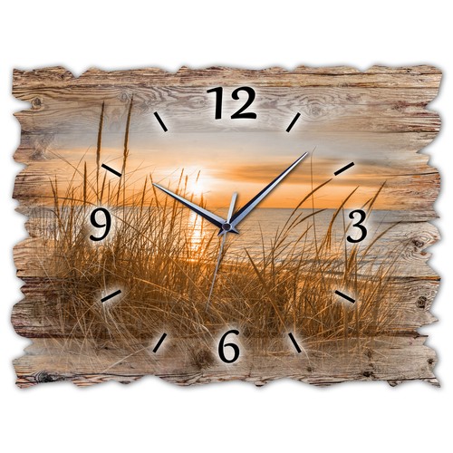 Holz wanduhr leise lautlos - bm,