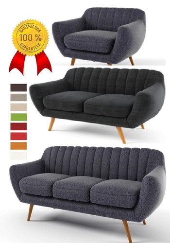 Retro set sofa sessel sitzer - set, 2