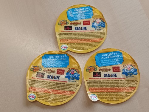 Eintrittsgutscheine - 3x,