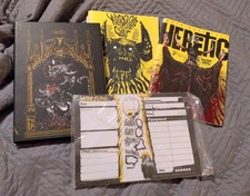 Mörk Borg official pack: GM Screen, Character Sheets, Heretic & Cult zines