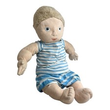Ikea Puppe Stoffpuppe Lekkamrat Junge Blond mit Kleidung 45 cm