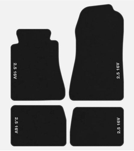 Velours fußmatten schwarz - fußmatten,
