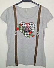 Tolles Trachten Shirt, Damen Größe L - Oktoberfest Wies'n Trachtenbluse Brandneu