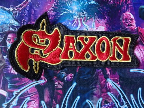 Saxon embroidered shape patch - embroidered,