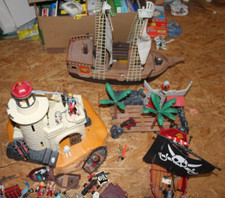 Playmobil Piraten Konvolut Schiffe, Insel Leuchtturm usw