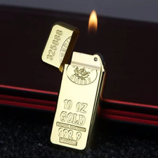 Feuerzeug Gas Goldbarren wieder nachfüllbar Gold Geschenk Luxus Edel Top