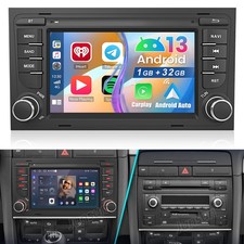 Android14 Für Audi A6 4B2 4B5 C5 1997-2005 Carplay Autoradio GPS NAVI BT FM 32GB