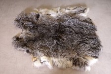 Schönes graues Hasenfell Länge: 48cm Rabbit Fur