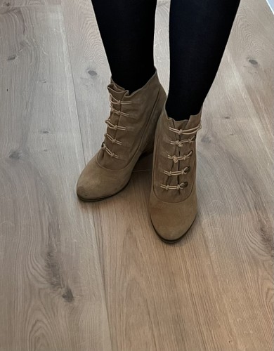 Elegante beige ankle - beige, boots