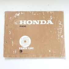 original Honda F 400 Ersatzteilkatalog Ersatzteilliste Handbuch Teilekatalog