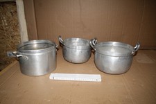 3x alter dekorativer Alutopf