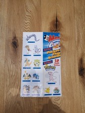 12 Pokémon Sticker aus 1998 aus Vintige Micky Maus Magazin