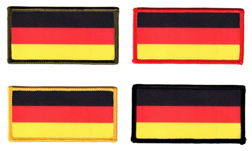 Deutschland flagge aufnäher - deutschland, flagge"aufnäher