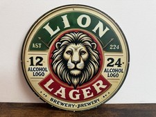 LION LAGER Bier Werbeschild
