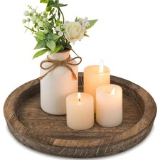 Rund Holztablett Vintage