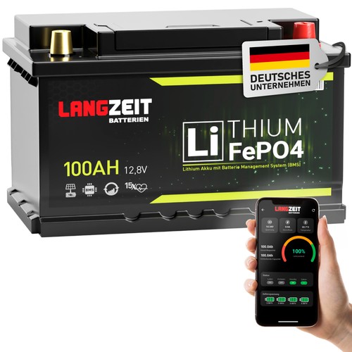 Lifepo4 100ah bluetooth 12v - 100ah,