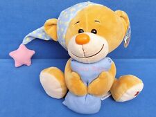 NICKY TOY BÄR MIT ZIPFELMÜTZE STOFFTIER 30 CM TEDDY KUSCHELTIER LITTLE BEAR