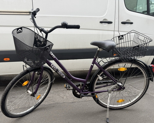 Top side 233 city bike - side, lila