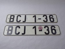 alte DDR Nummernschilder Kennzeichen KFZ Schild Autokennzeichen Bezirk Schwerin