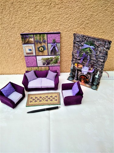 Miniatur wohnzimmer mit - 1/12,