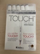 Touch Twin Brush Marker 6er Set - Cool Grey -  grau