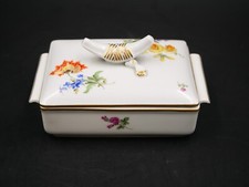 Meissen Deckeldose Bunteblume Top Zustand Dose Schale Porzellan 